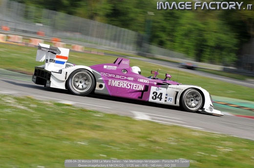 2008-04-26 Monza 0568 Le Mans Series - Van Merksteijn-Verstappen - Porsche RS Spider